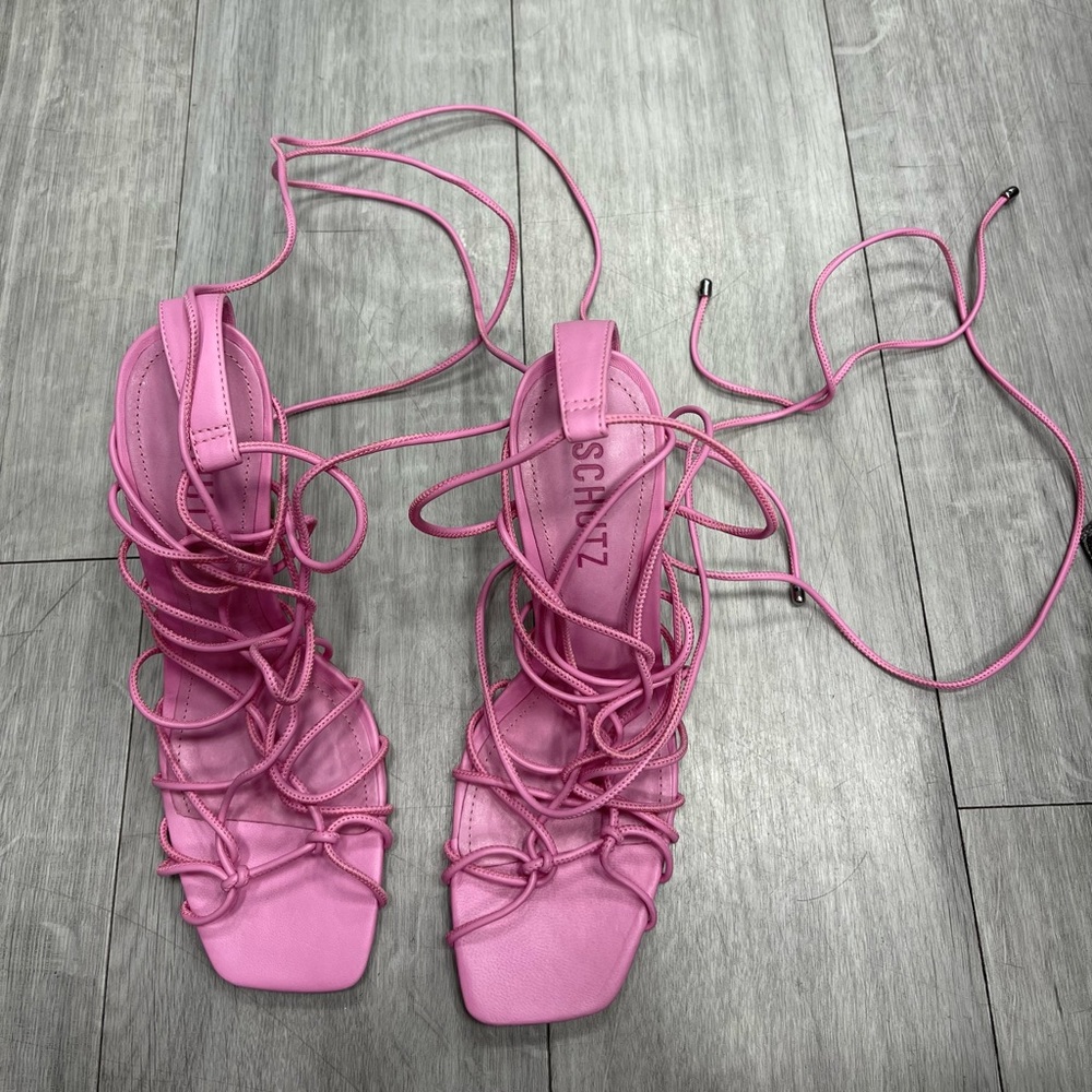 SCHUTZ Heyde Wraparound Sandals